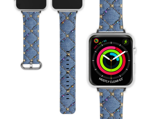 Denim Inspired Apple Watch Band (004)