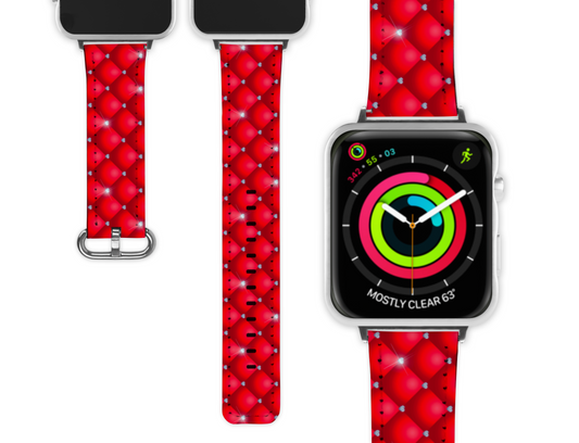 Red Bling Inspired Apple Watch Band (014)