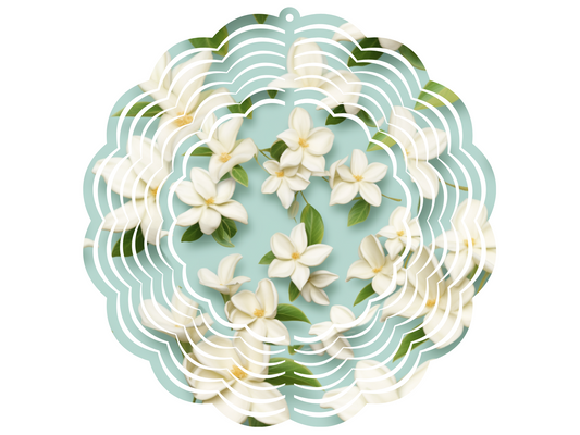 White Frangipani Wind Spinner