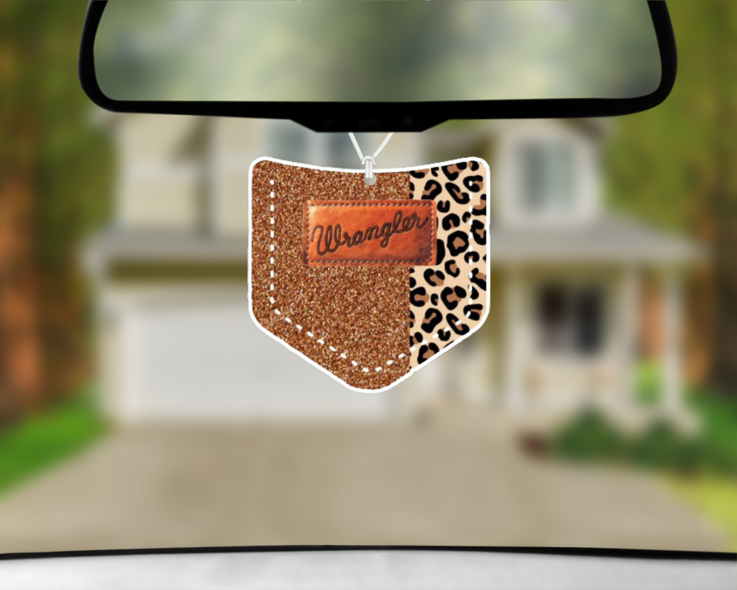 Wrangler Pocket (Cork & Animal Print) Car Air Freshener