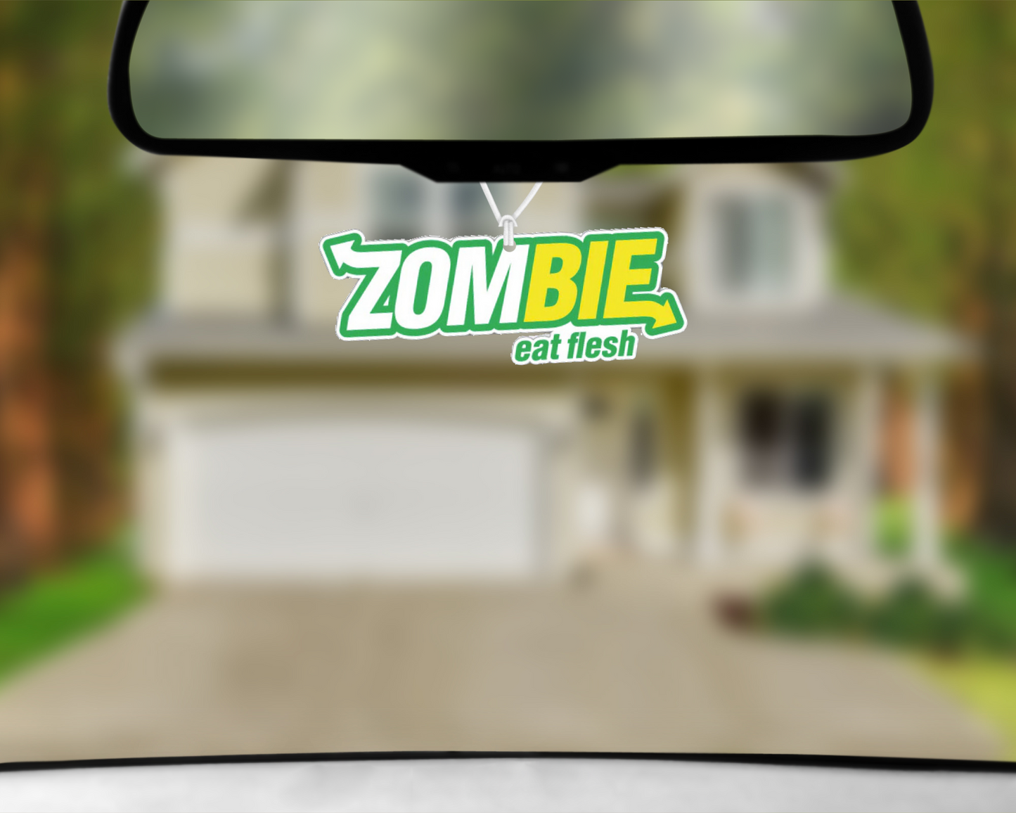 Zombie Eat Fresh Car Air Freshener