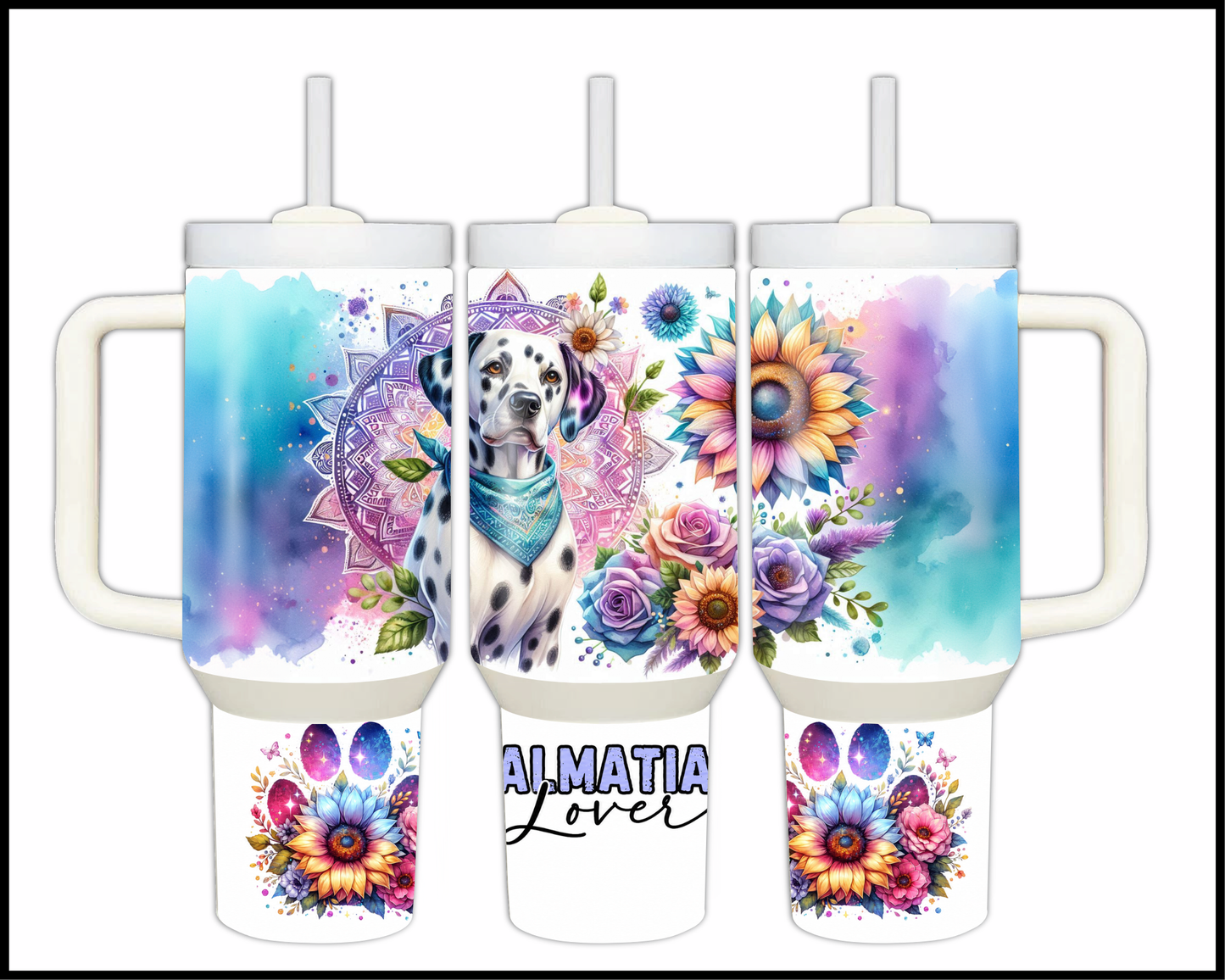 Dalmatian Lover Stainless Steel Big 40oz Tumbler (071)