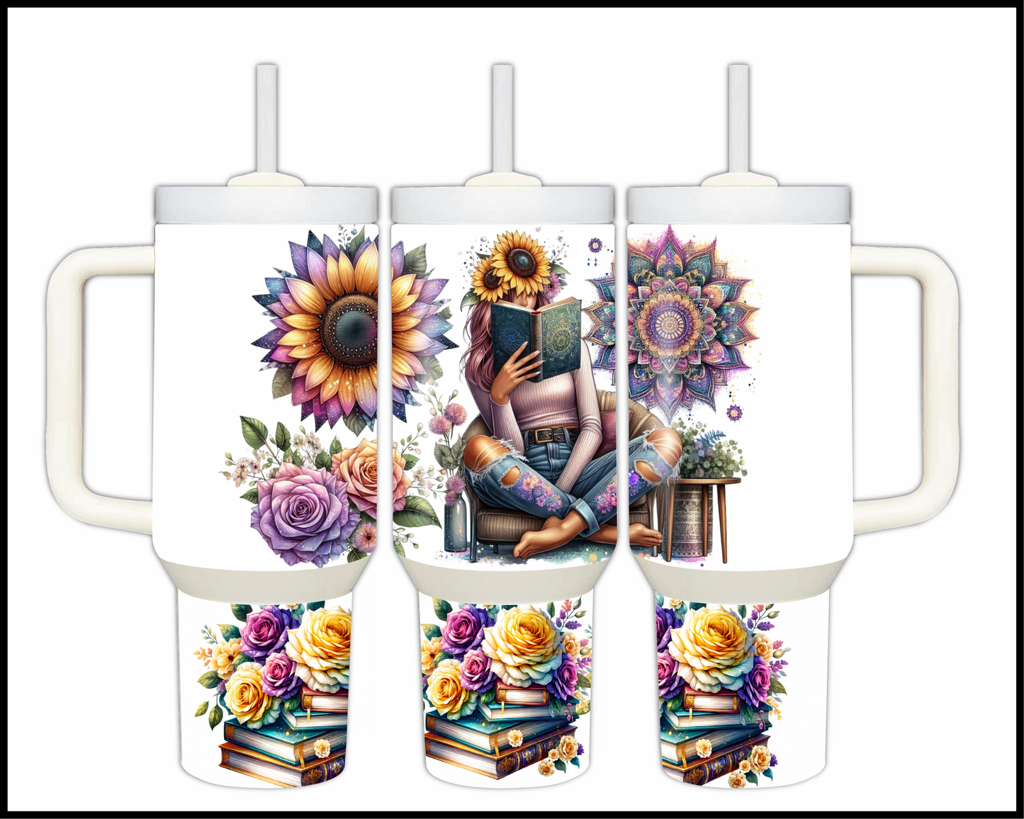 Dreamy Novelist Stainless Steel Big 40oz Tumbler (087)