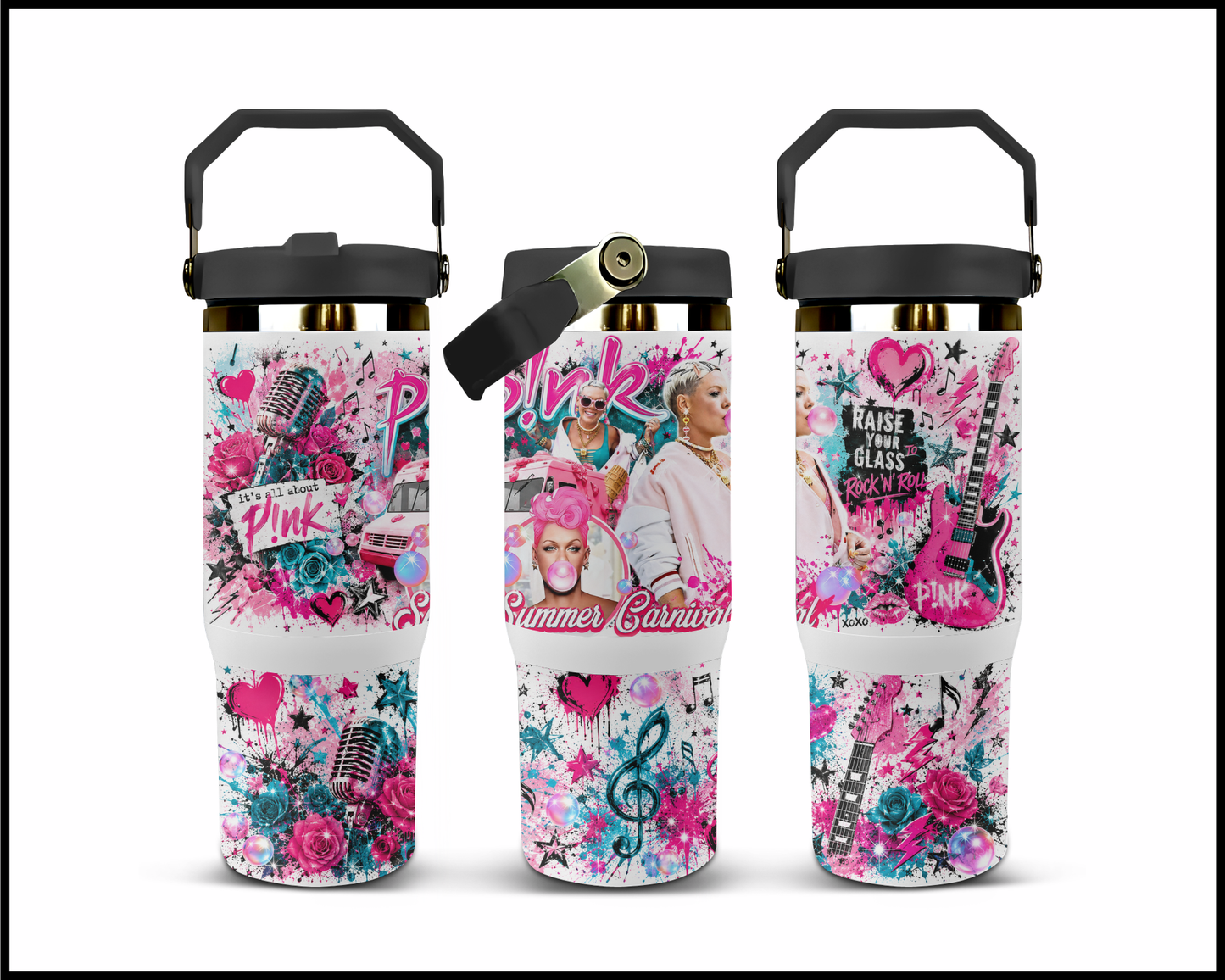 P!nk Big Guzzler Stainless Steel Tumbler (1004)