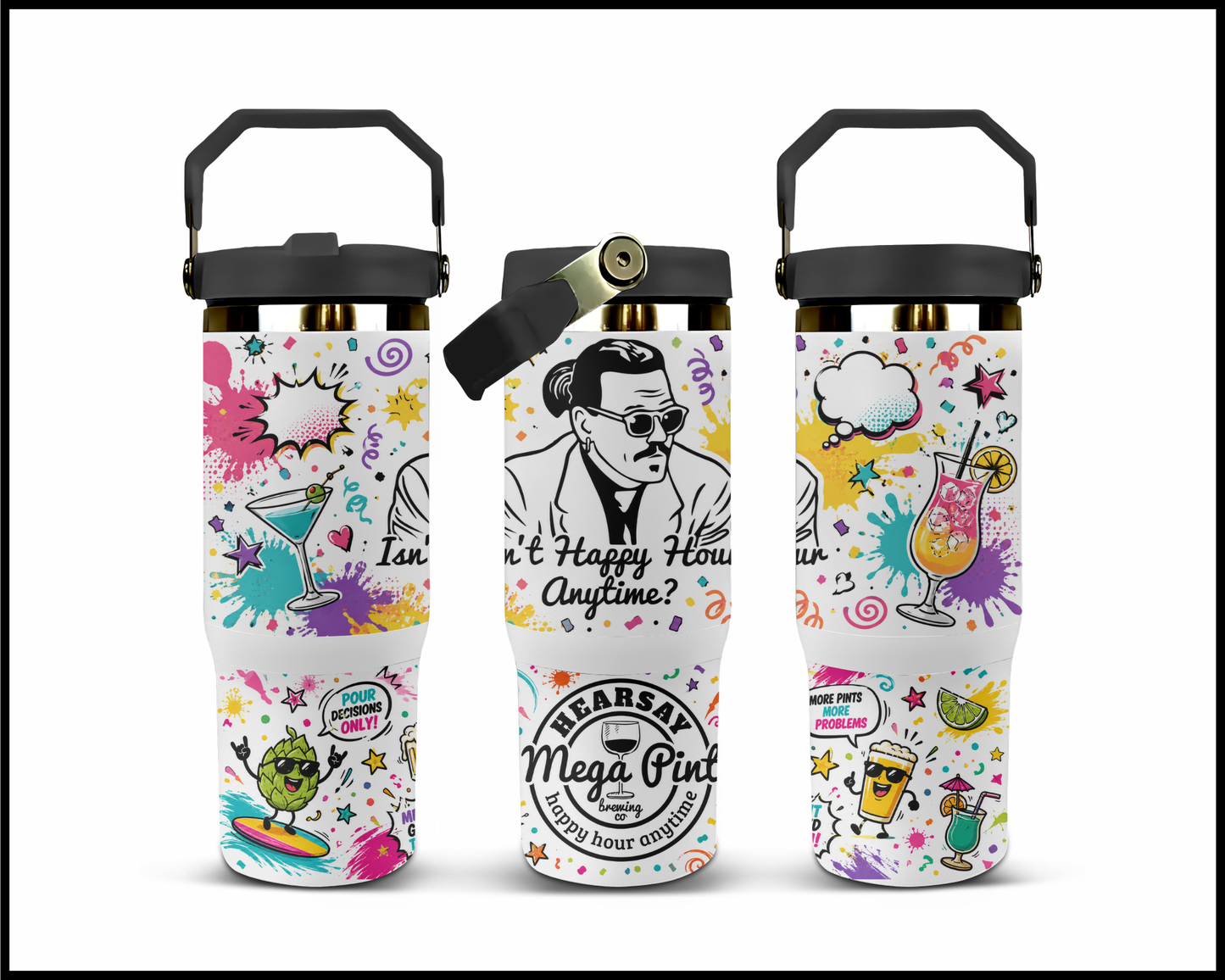 Johnny Deep - Hearsay Big Guzzler Stainless Steel Tumbler (1012)