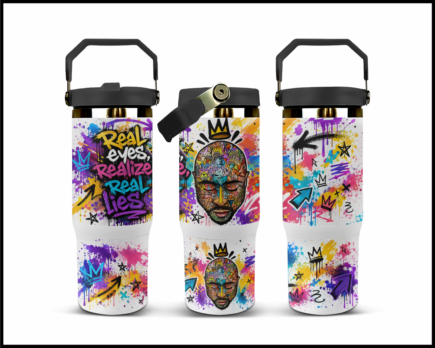 Tupac Shakur Big Guzzler Stainless Steel Tumbler (1056)