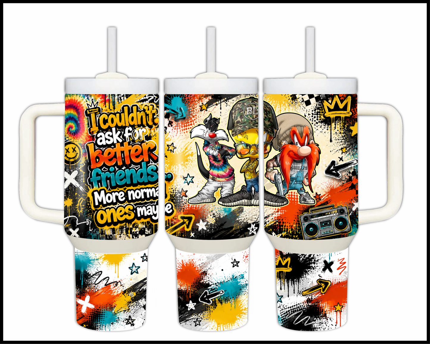 Normal Friends? Big Guzzler Stainless Steel Tumbler (1058)