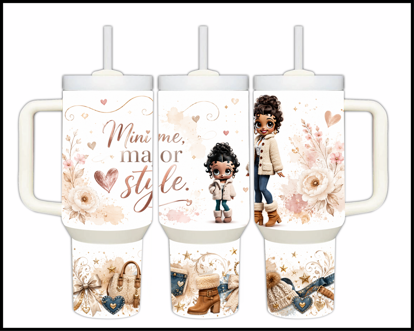 Mini Me Major Style Big Guzzler Stainless Steel Tumbler (1066)