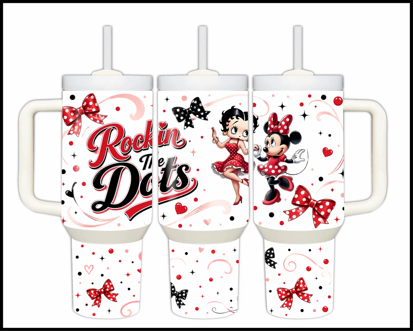 Rockin' The Dots Big Guzzler Stainless Steel Tumbler (1070)