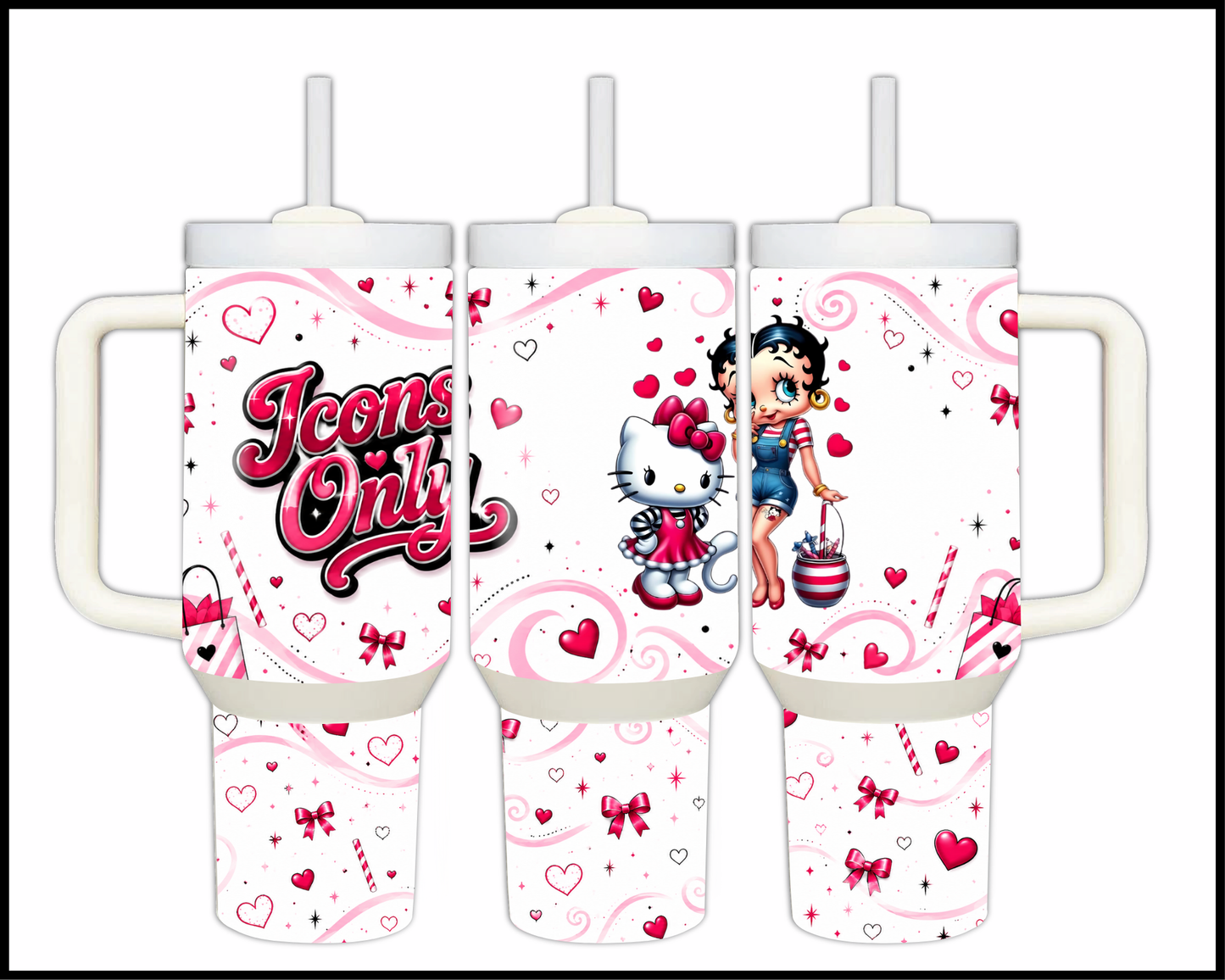 Icons Only Big Guzzler Stainless Steel Tumbler (1072)