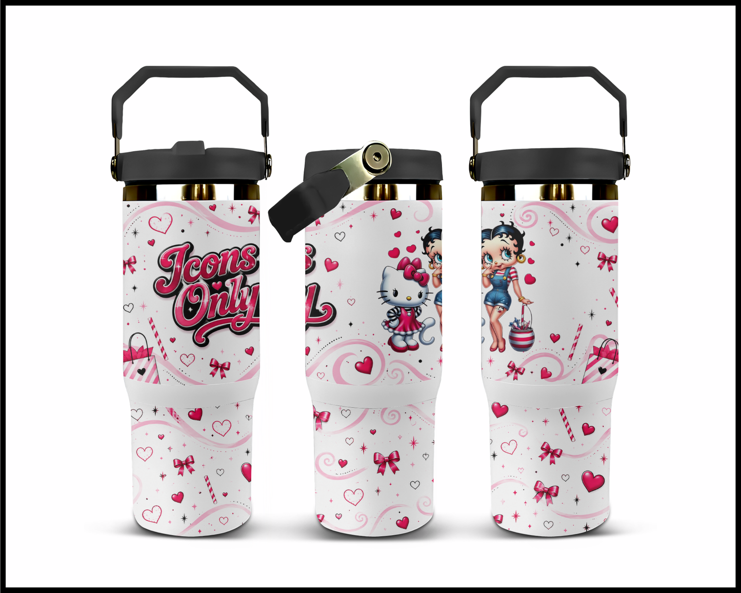 Icons Only Big Guzzler Stainless Steel Tumbler (1072)