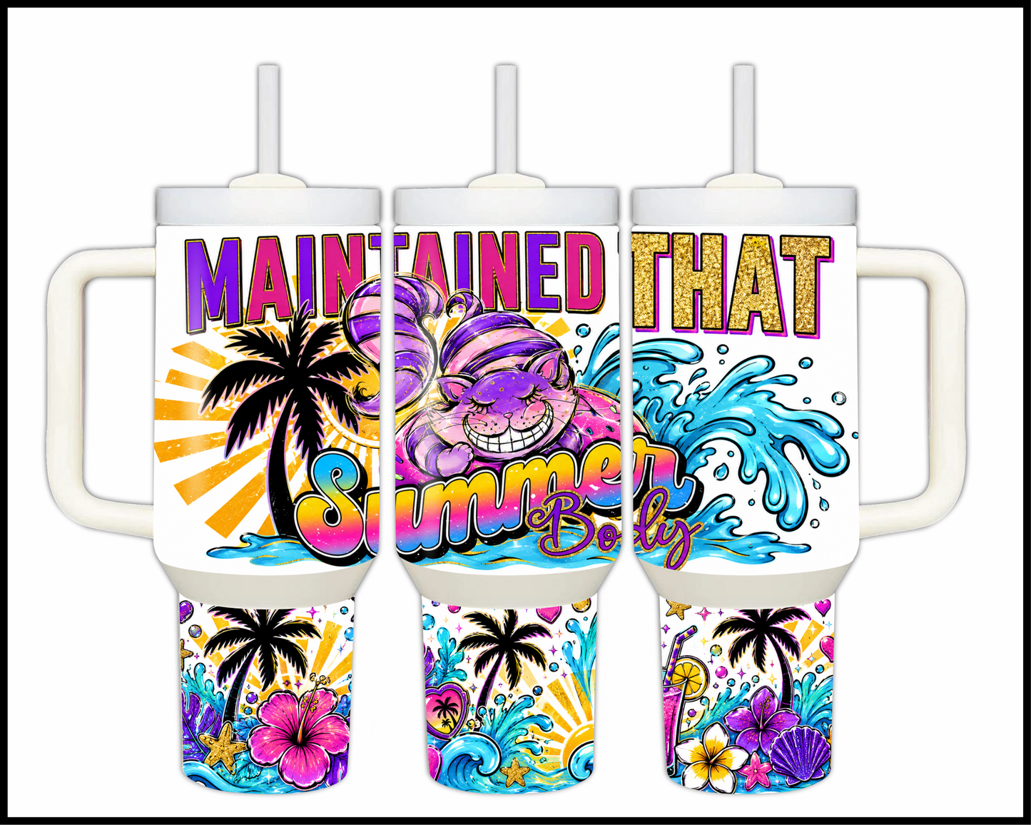 Maintained That Summer Body Big Guzzler Stainless Steel Tumbler (1113)