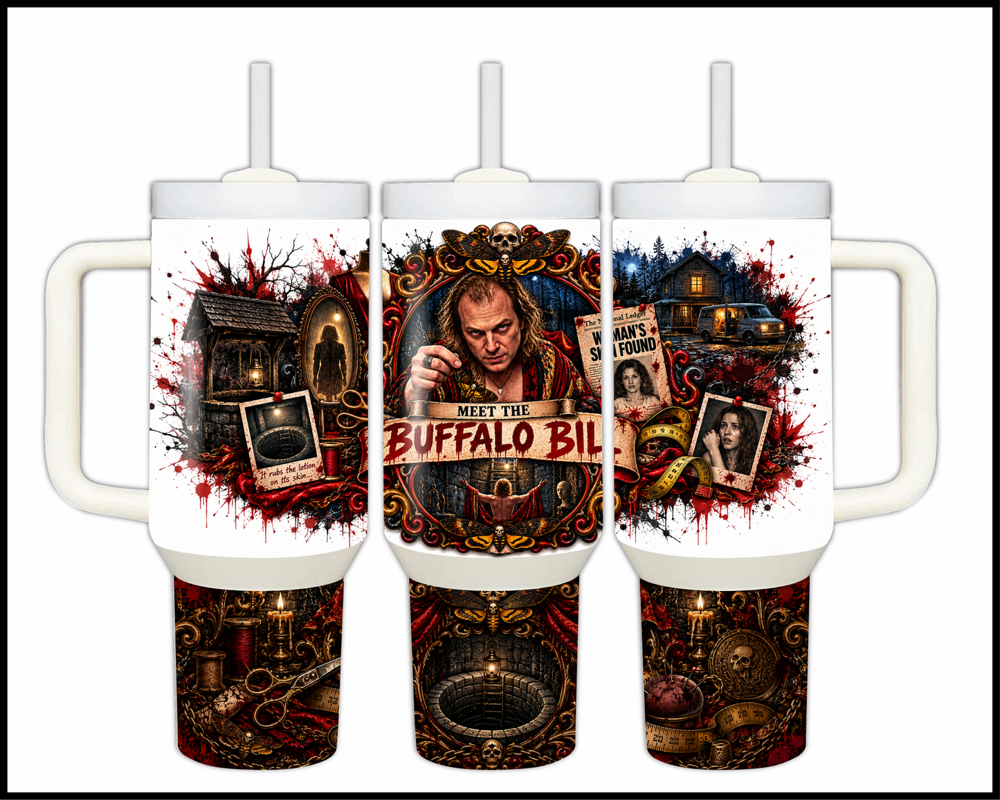 Sinister Sips - Buffalo Bill Big Guzzler Stainless Steel Tumbler (1116)