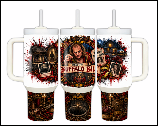 Sinister Sips - Buffalo Bill Big Guzzler Stainless Steel Tumbler (1116)