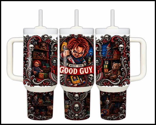 Sinister Sips - Chucky Big Guzzler Stainless Steel Tumbler (1118)