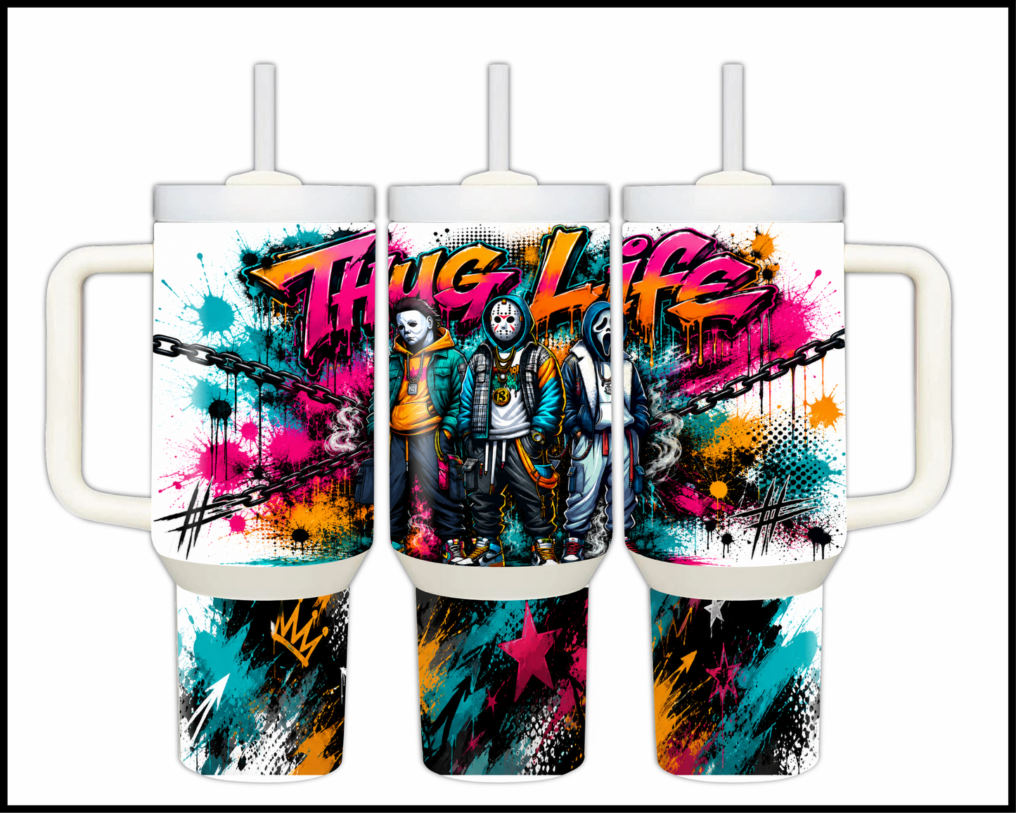 Thug Life Big Guzzler Stainless Steel Tumbler (1121)