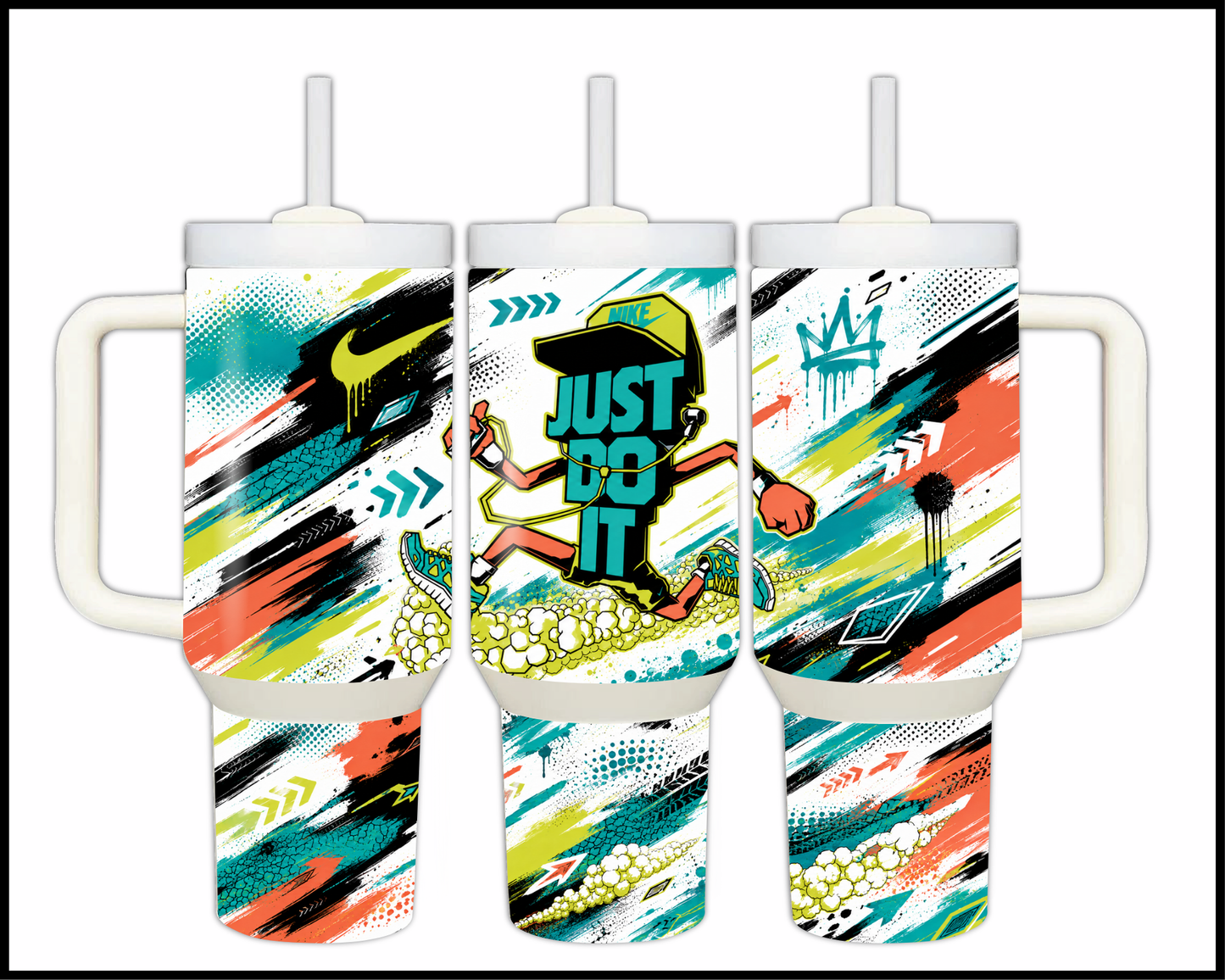 Just Do It Big Guzzler Stainless Steel Tumbler (1186)