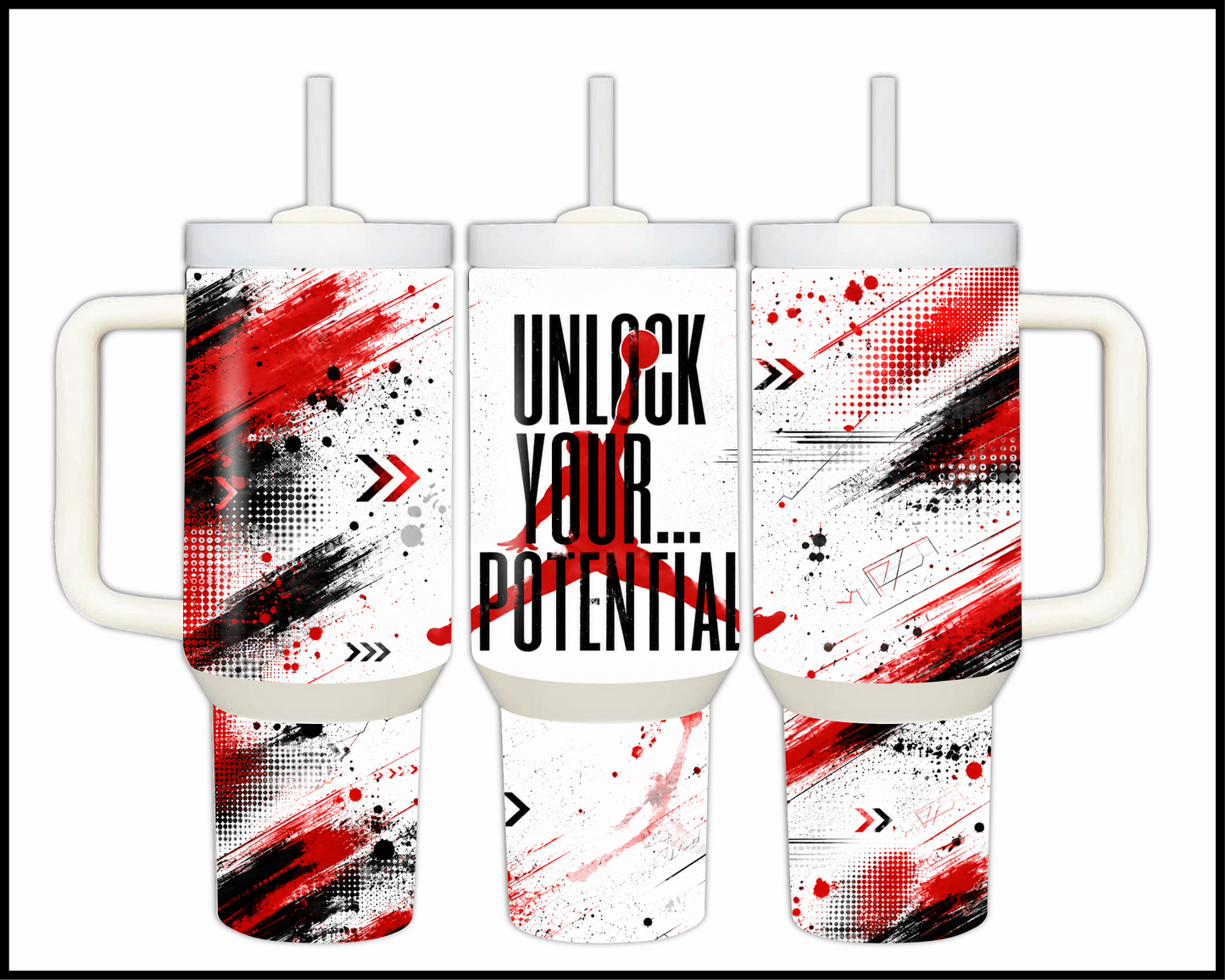Michael Jordan - Unlock Your Potential Big Guzzler Stainless Steel Tumbler (1189)
