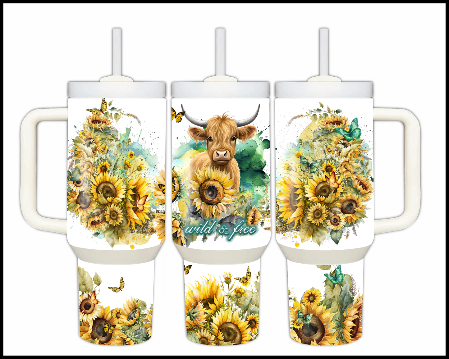 Enchanted Golden Hour Stainless Steel Big 40oz Tumbler (121)