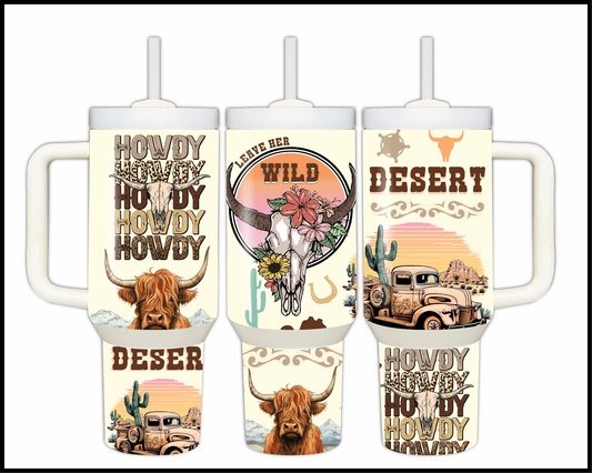 Boho Sunset Stampede Stainless Steel Big Guzzler (137)
