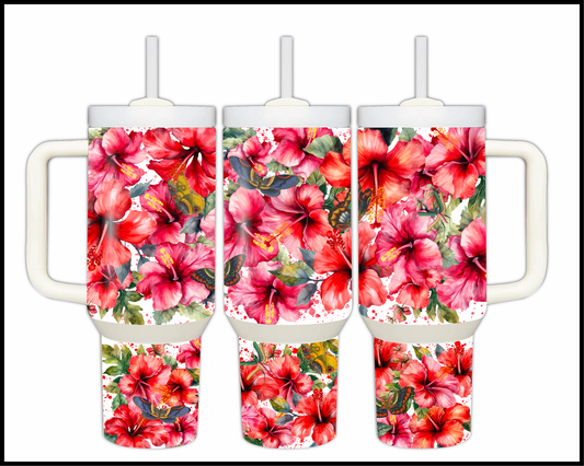 Island Hibiscus Stainless Steel Big Guzzler (156)