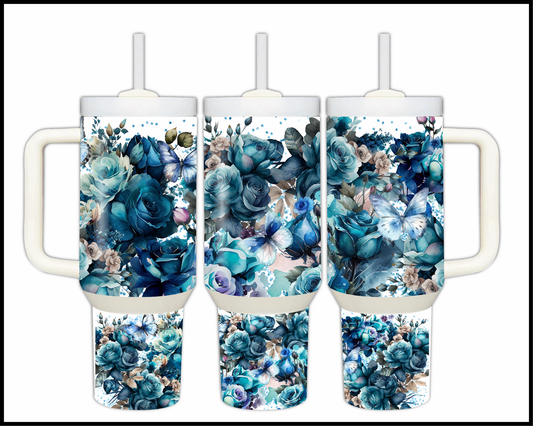 Boho Cobalt Chrysalis Stainless Steel Big Guzzler (167)
