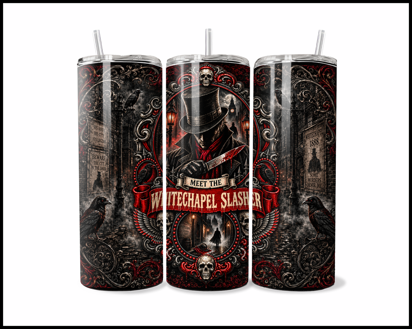 Sinister Sips - Jack The Ripper Stainless Steel Tumbler (5634)