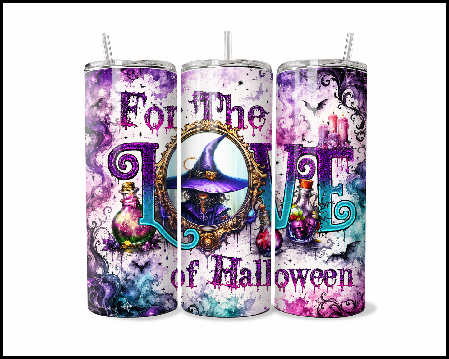 For The Love Of Halloween Stainless Steel Tumbler (5657)