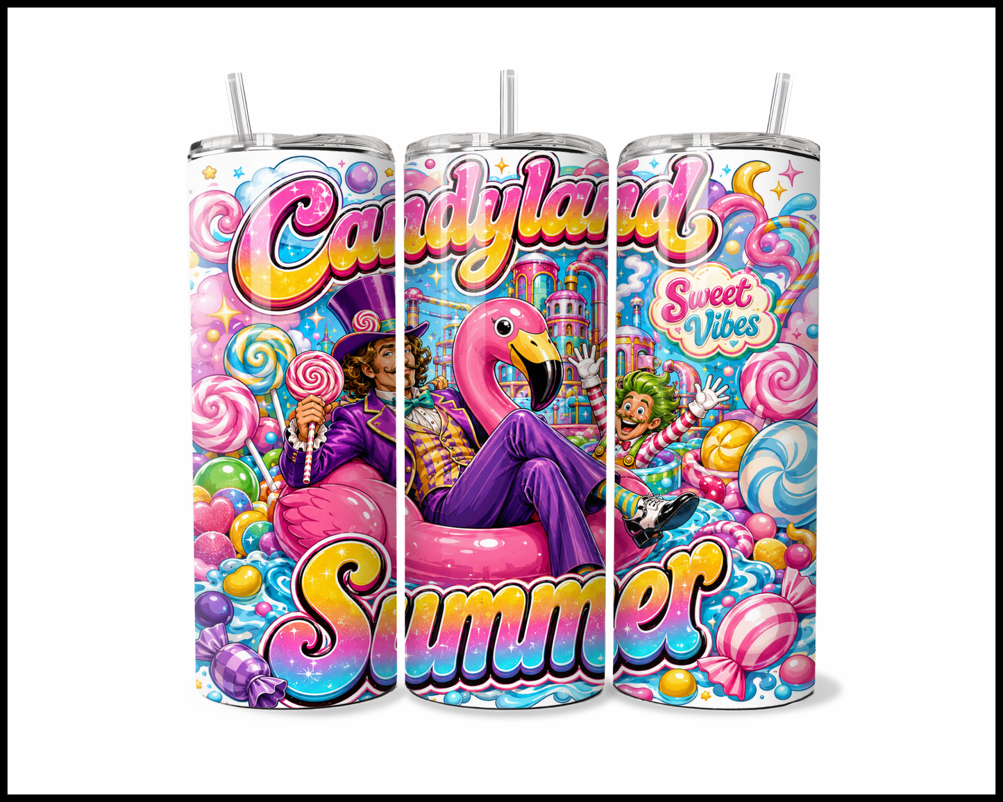 Charlie & The Chocolate Factory Inspired Stainless Steel Tumbler (5660)