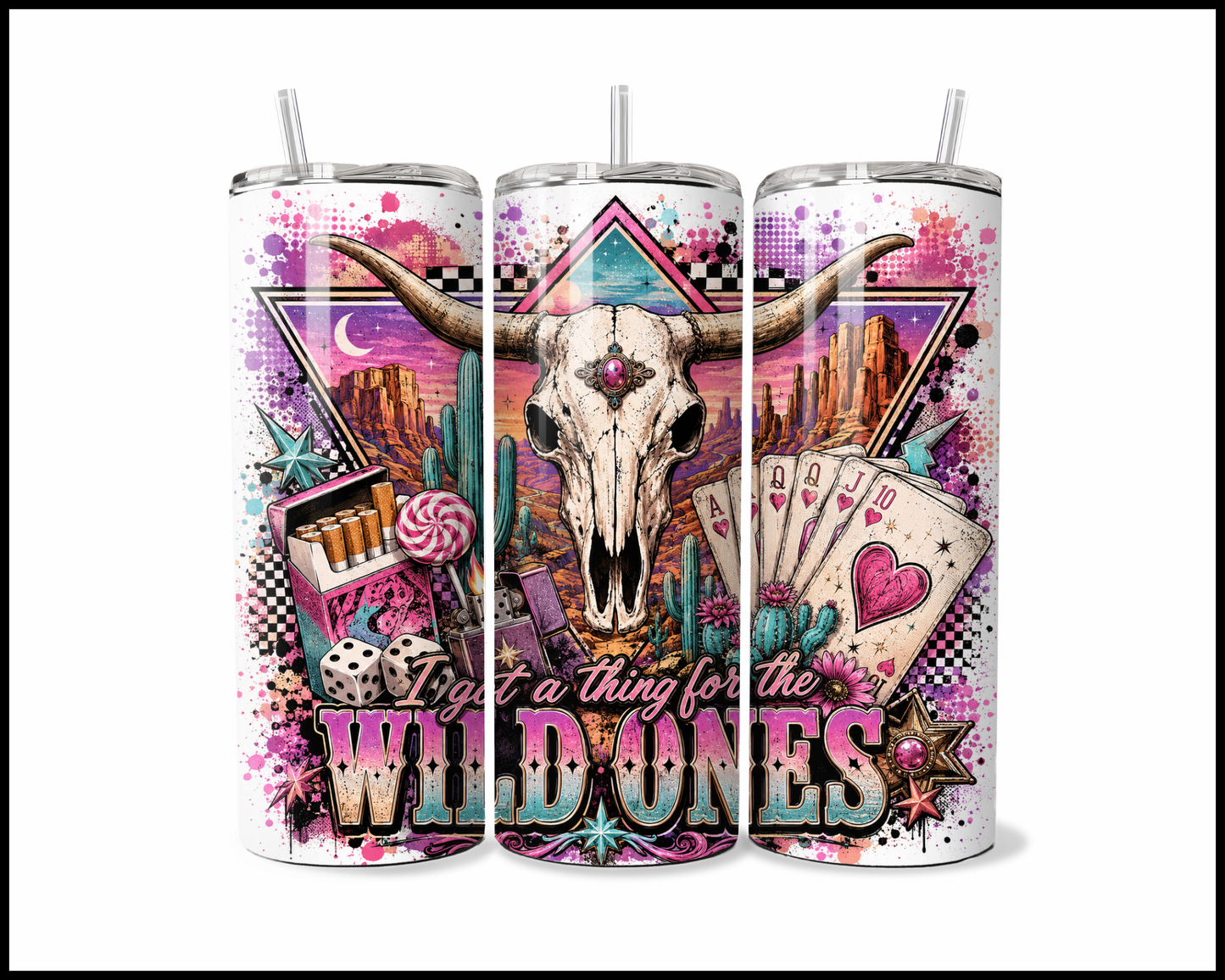 I Got A Thing For The Wild Ones Stainless Steel Tumbler (5662)