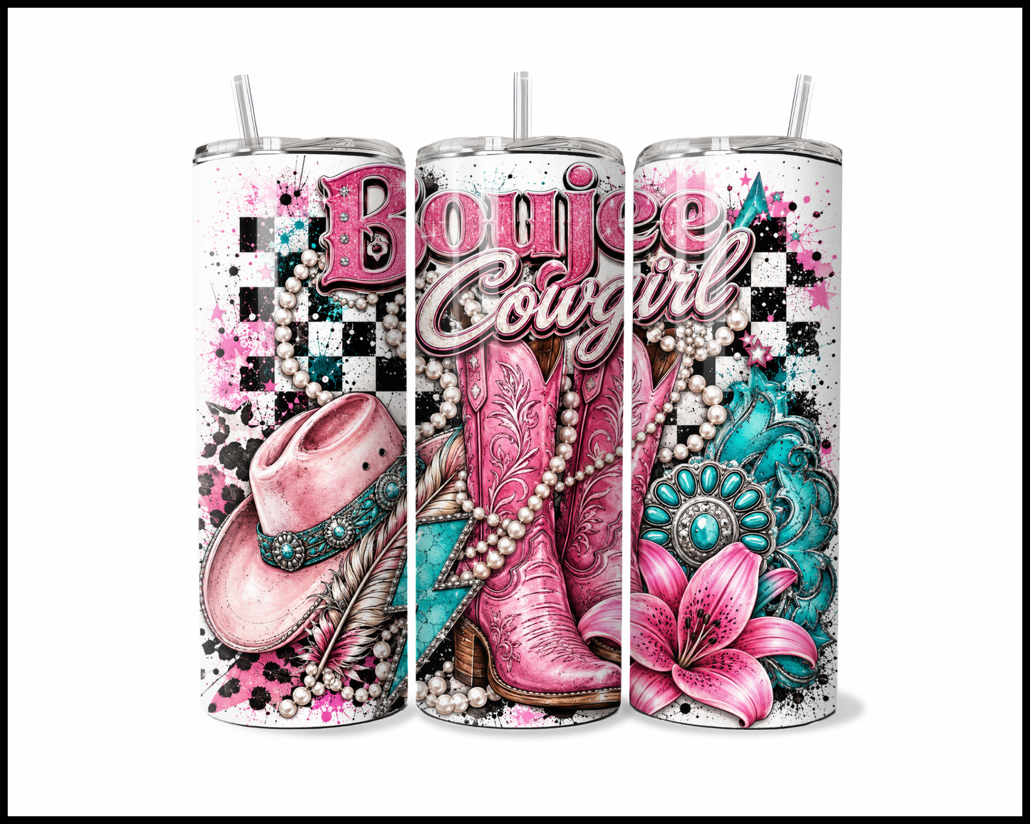 Boujee Cowgirl Stainless Steel Tumbler (5667)