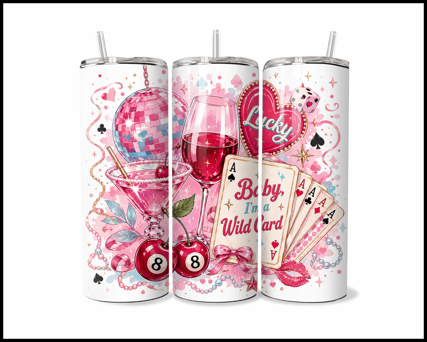Baby I'm A Wildcard Stainless Steel Tumbler (5670)