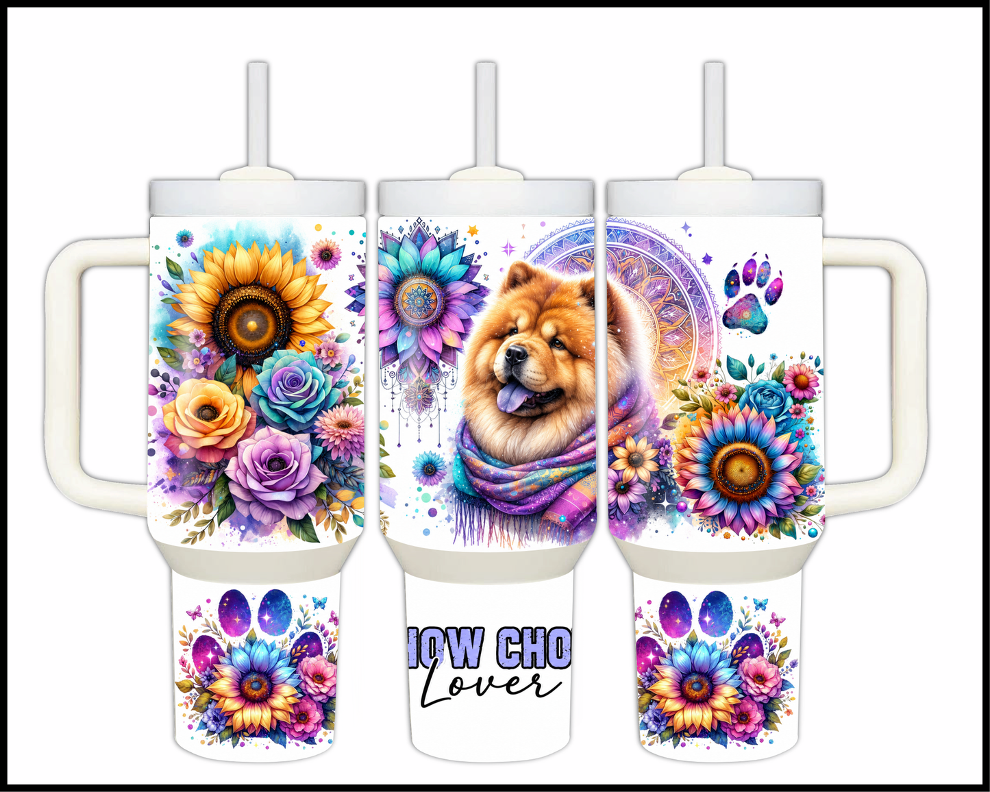 Chow Chow Lover Stainless Steel Big 40oz Tumbler (964)