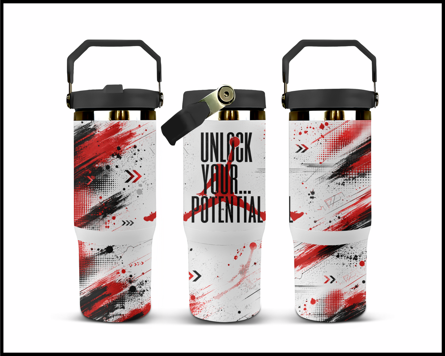 Michael Jordan - Unlock Your Potential Big Guzzler Stainless Steel Tumbler (1189)