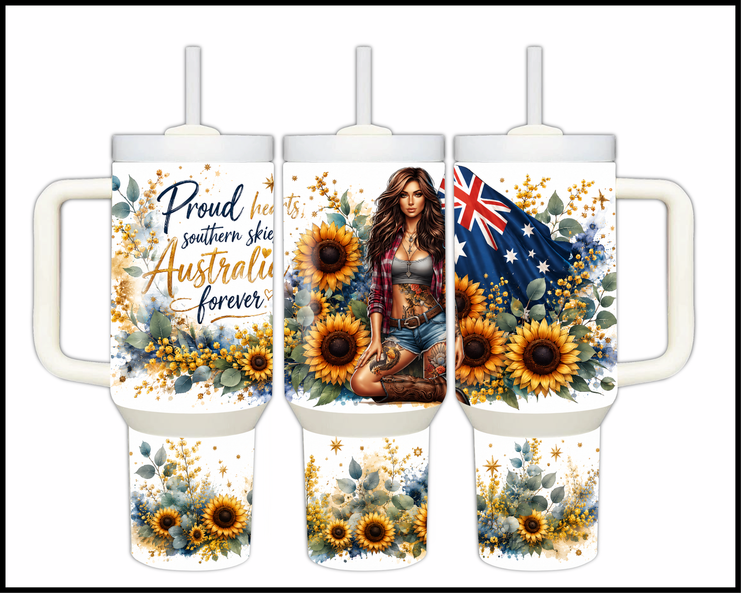 Australia Forever Big Guzzler Stainless Steel Tumbler (1021)