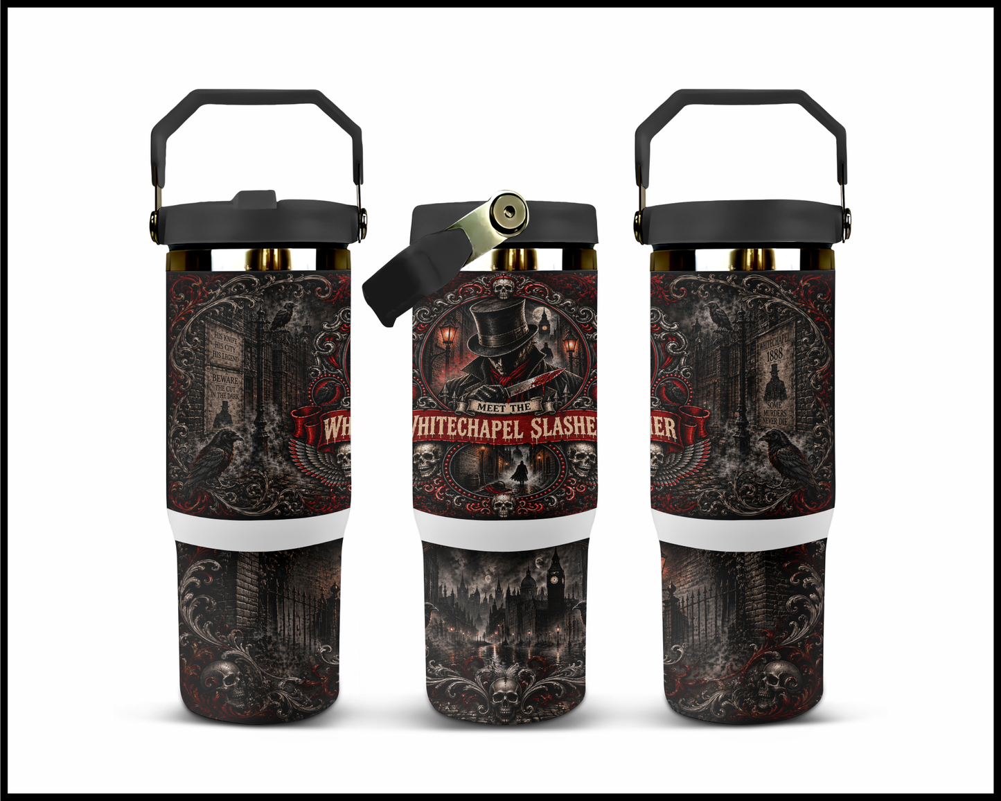 Sinister Sips - Jack The Ripper Big Guzzler Stainless Steel Tumbler (1099)