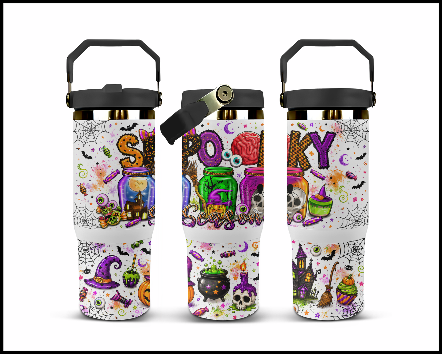 Spooky Season & Sweet Sips Big Guzzler Stainless Steel Tumbler (1119)