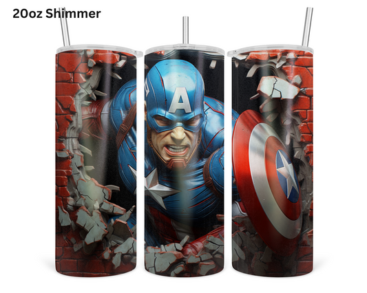 Captain America (Body) Wall Break Tumbler