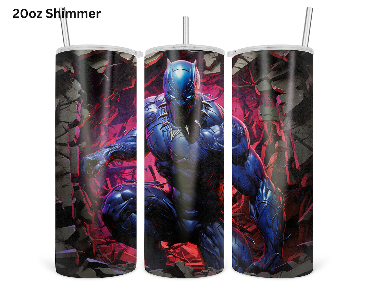 Black Panther (Body) Wall Break Tumbler