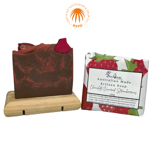 Chocolate Covered Strawberries Whimsical Soap