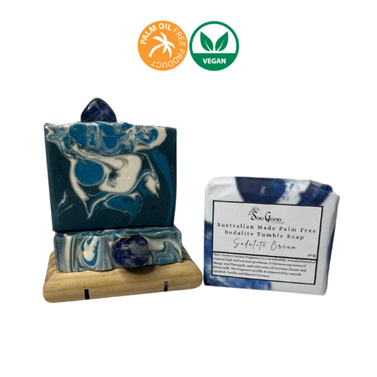 Sodalite Cream Crystal Soap